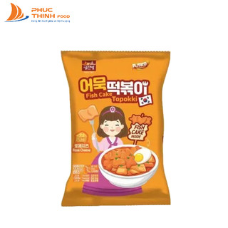Bánh gạo Hoa Sao Tim Tokpokki Hàn Quốc Vị Phomai [có chả cá - gói to]- Freeship Extra