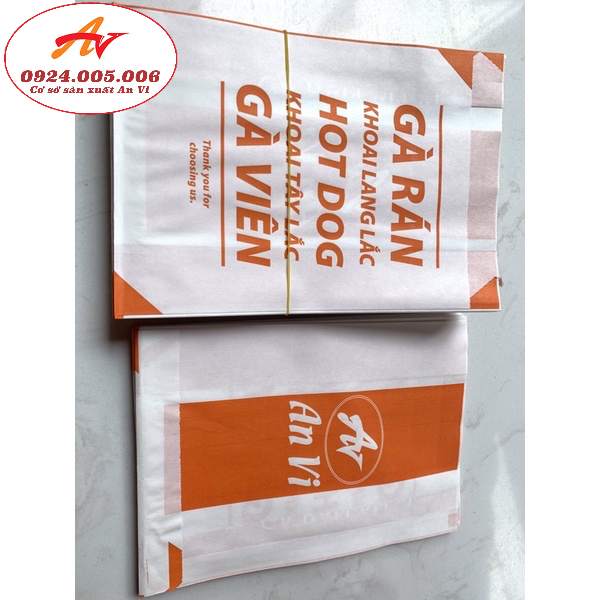 Túi gà rán - hotdog - thức ăn nhanh An vi 1000 tờ
