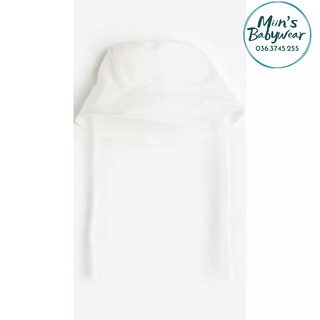 Sẵn mũ trắng cotton hè cho bé HM UK