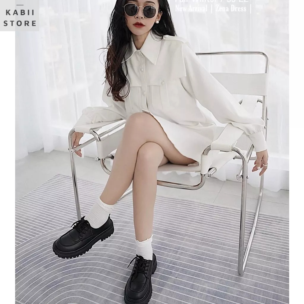 Váy sơ mi thiết kế cúc bọc ZARA, chất vải mango co giãn nhẹ size SML