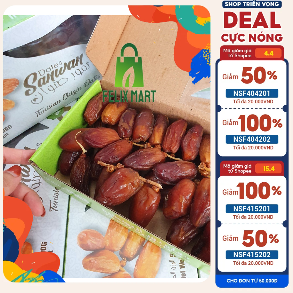 Chà là  rời - chà là nguyên cành Tunisia