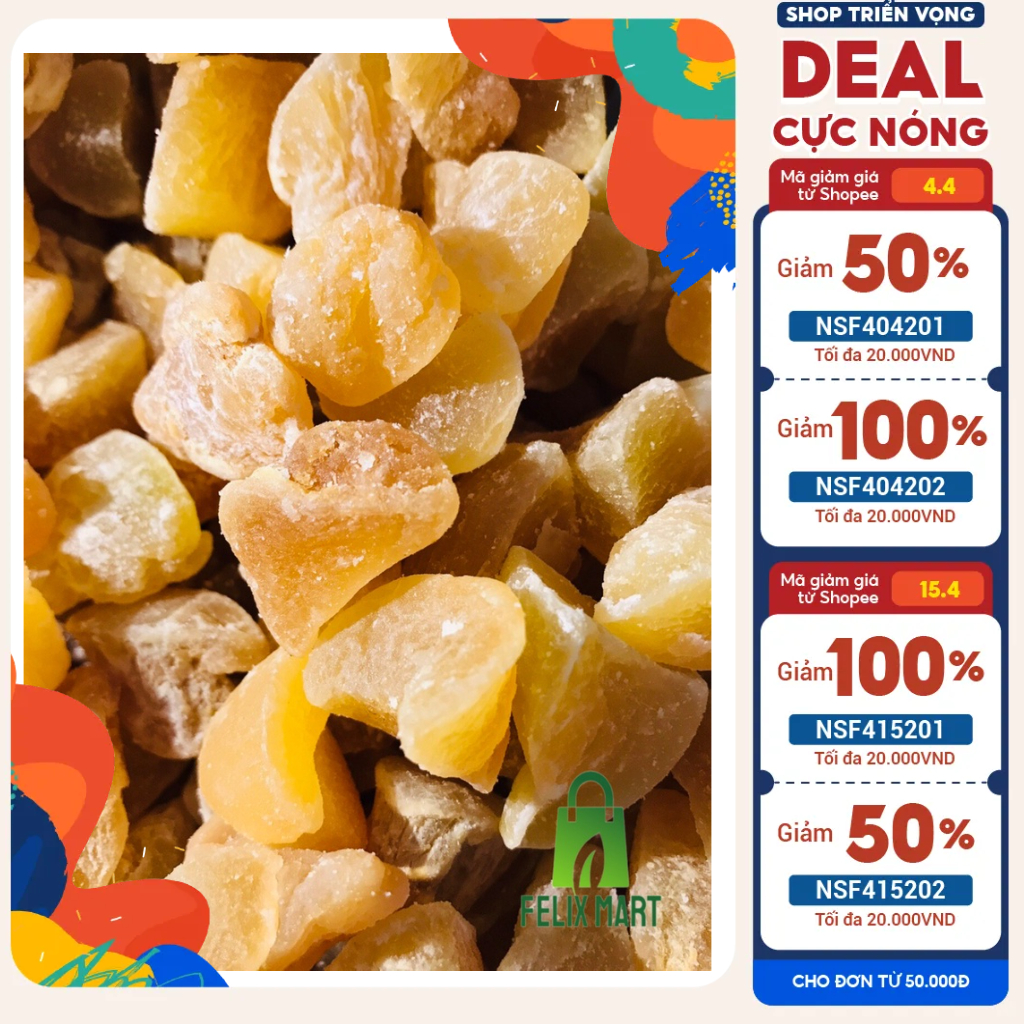 Gừng Thái Sấy Dẻo