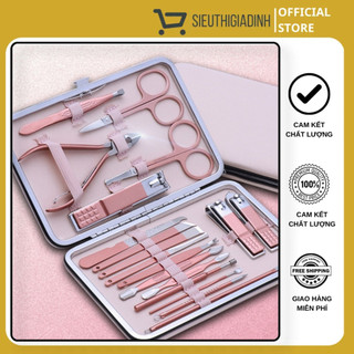 Bộ Kềm Cắt Móng Tay Chân 18 Món Chuyên Dụng Cao Cấp  -  Dụng Cụ Tiện Lợi Cho Gia Đình Và Tiệm Nail