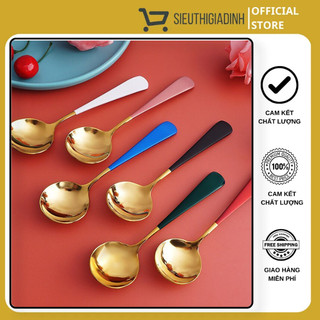 Set 5 muỗng inox titan màu gold sang trọng - Sieuthigiadinh2020