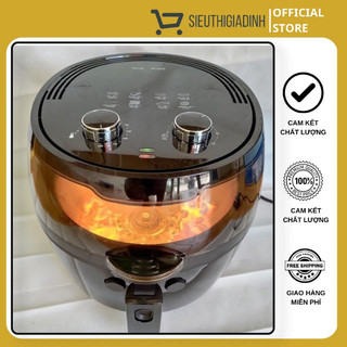 (Sẵn Hàng)Nồi chiên không dầu Nine Shield chính hãng 8L - Bảo hành 1 năm (6 tháng 1 đổi 1)