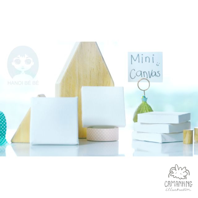 Mini Canvas - Khung Canvas tí hon 5x5cm (pack 5chiếc)