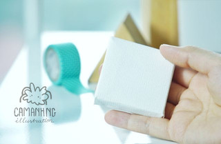 Mini Canvas - Khung Canvas tí hon 5x5cm (pack 5chiếc)