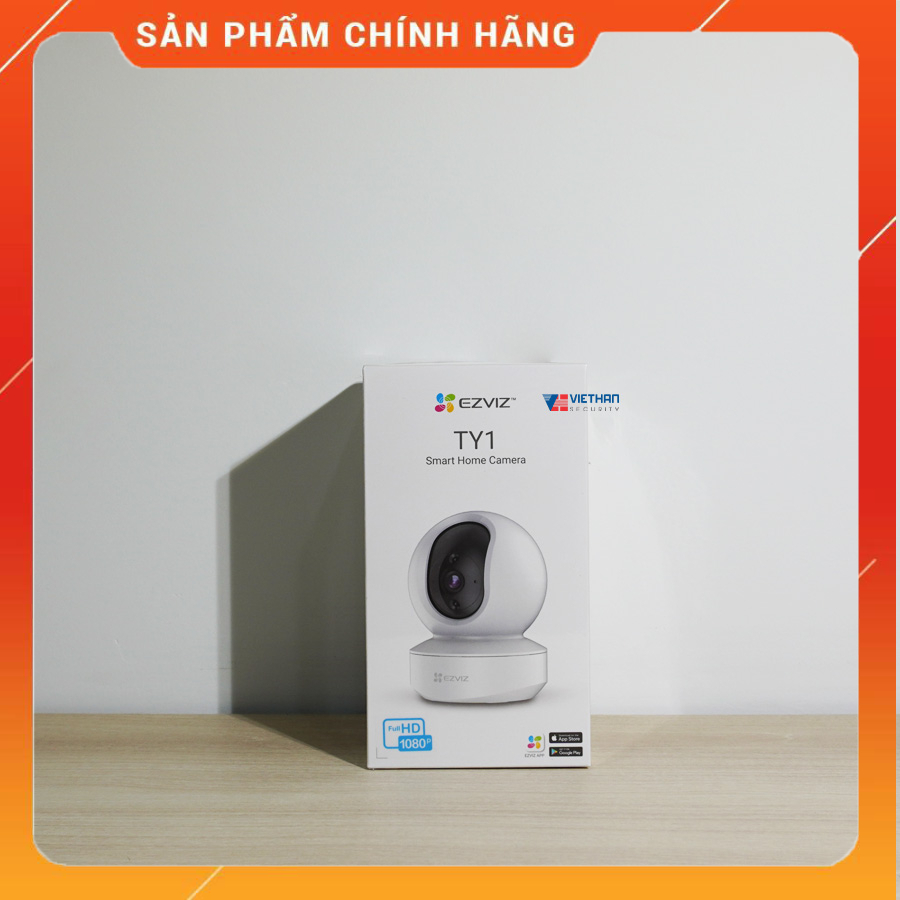 Camera EZVIZ TY1 1080P - Camera quay quét 360 - Đàm thoại 2 chiều - Hỗ trợ thẻ nhớ - Hàng chính hãng