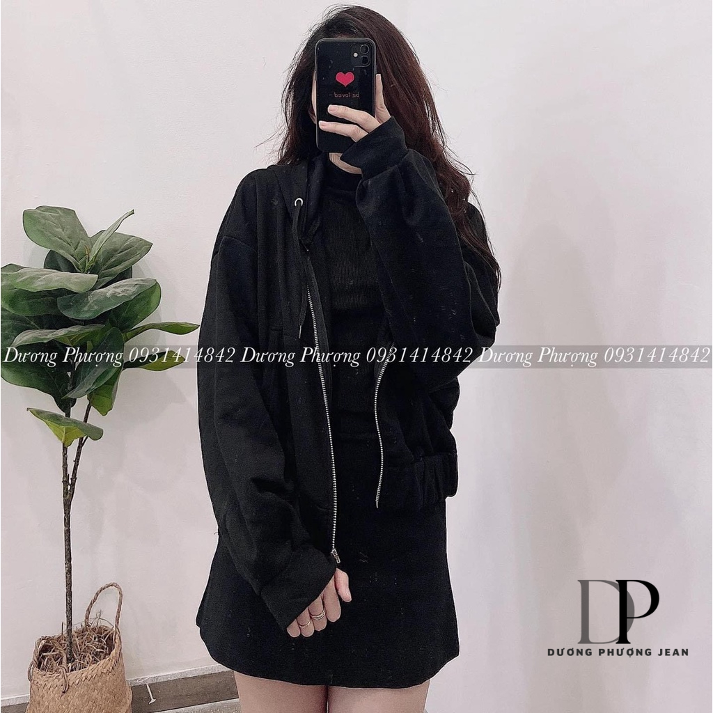 Áo khoác nữ croptop nhiều màu, áo khoác đi nắng nỉ tay dài có nón lớn màu trơn - AK001