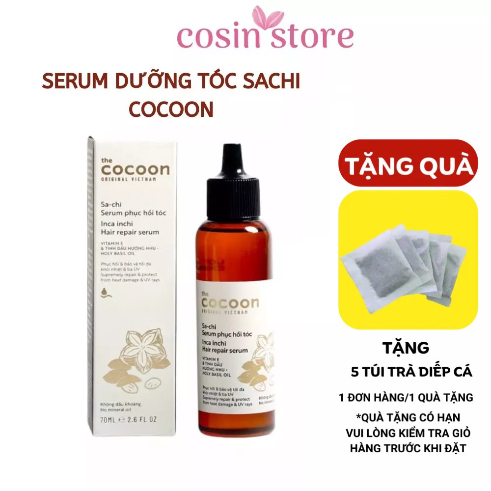 Serum Sa-chi phục hồi tóc 70ml Cocoon Sachi Cosin Store