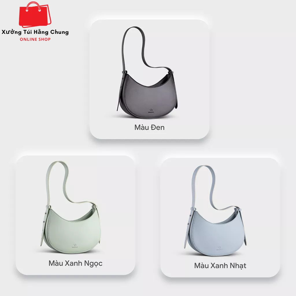 Túi đeo chéo hình bán nguyệt , Túi đeo vai mẫu mới phong cách hàn quốc