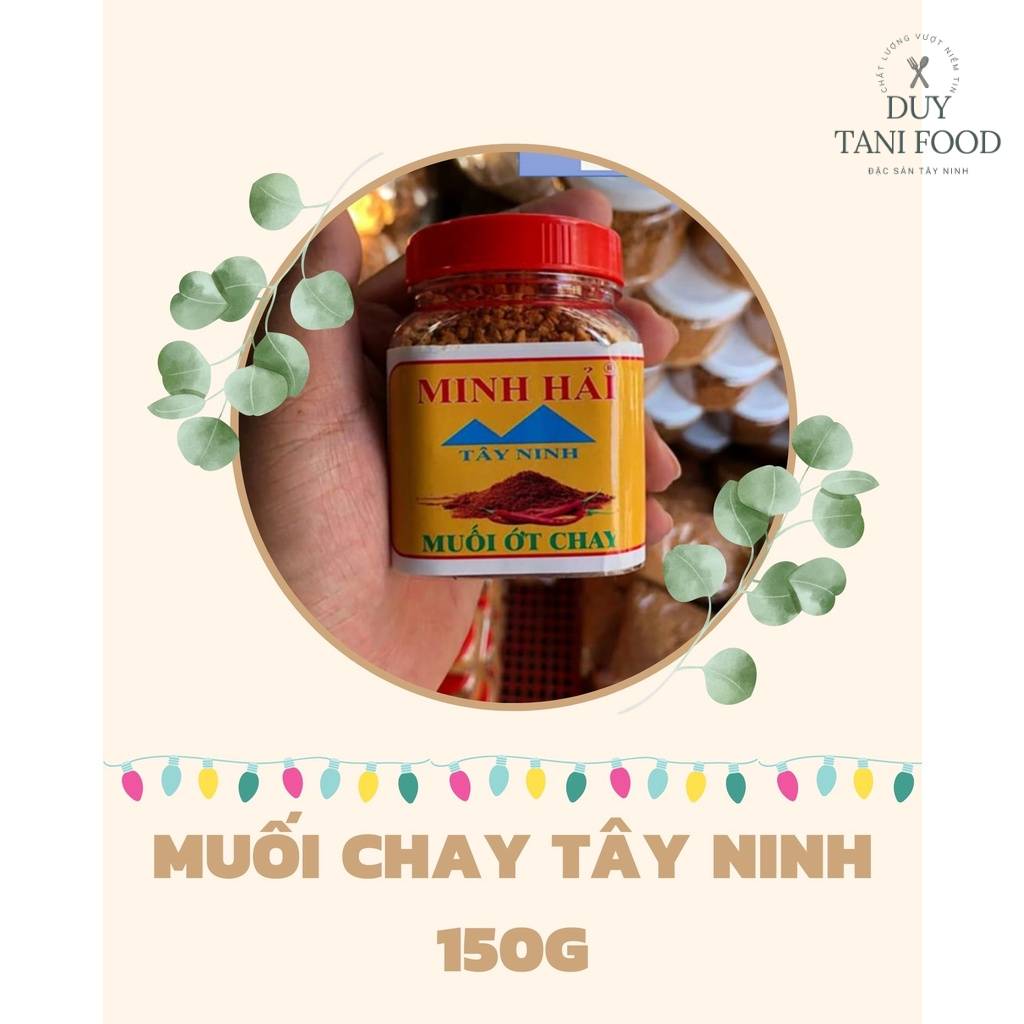 MUỐI ỚT CHAY LOẠI 1 TÂY NINH - HŨ 150G - ĐẶC SẢN TÂY NINH - CHÍNH GỐC, CHẤT LƯỢNG 100% - SẢN PHẨM BÁN CHẠY