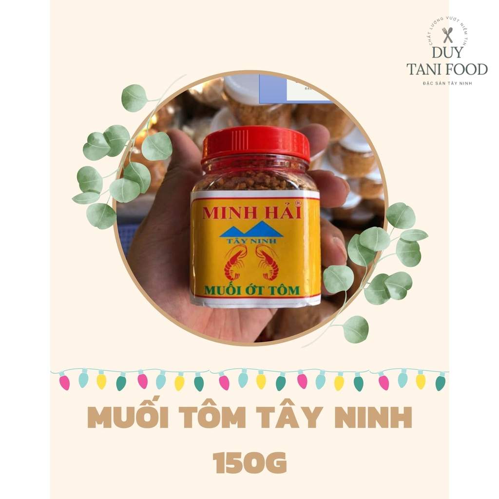 MUỐI ỚT TÔM HẠT TO LOẠI 1 BÁN CHẠY NHẤT - HŨ 150G - ĐẶC SẢN TÂY NINH - CHẤT LƯỢNG, CHÍNH GỐC 100%