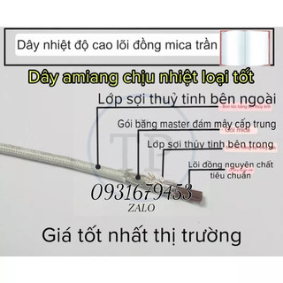 Dây chịu nhiệt 1.0 ,1.5 ,3.0 2.5 , 4.0 , dây điện chịu nhiệt, cáp điện chống cháy