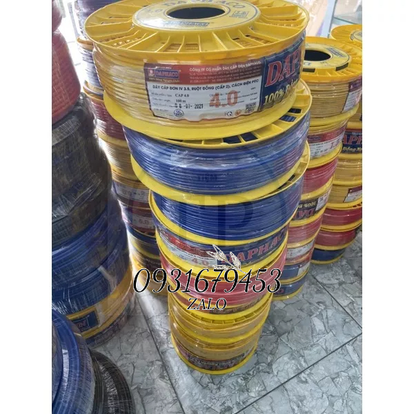 DÂY ĐIỆN DAPHACO LION CAP 0.75 , 1.5 ,2.5 , 4.0 -  CUỘN 100m