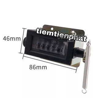 Máy đếm sản lượng - counter thời gian- máy đếm số cơ 0-999999 6 số d94-s tiện dụng