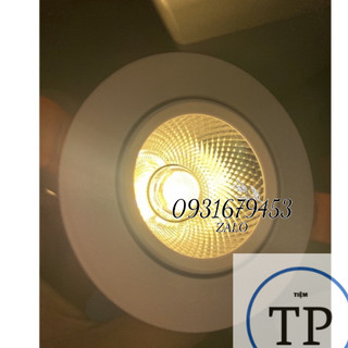 Đèn led âm trần mắt cob 5-7w ánh sáng vàng