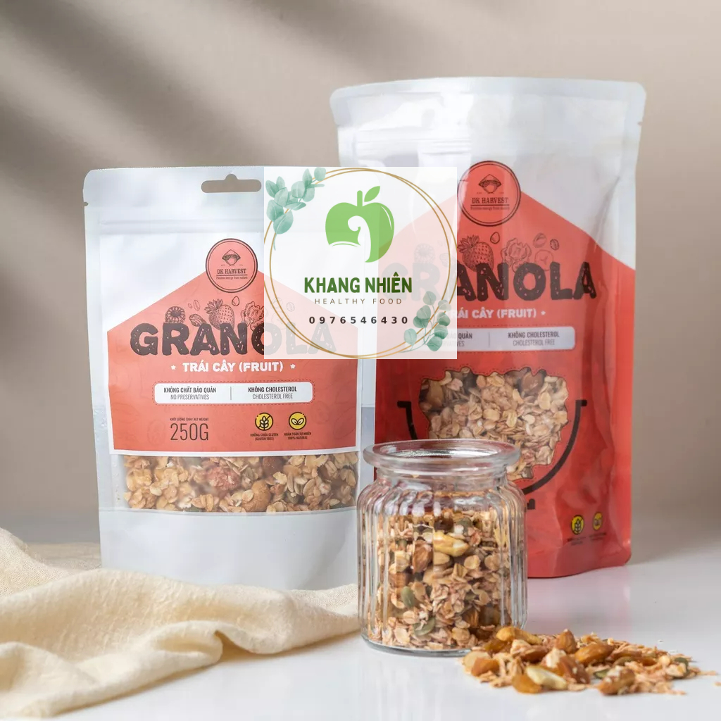 Set gói dùng thử - Ngũ Cốc Dinh Dưỡng Granola DK Harvest Chính hiệu Siêu Hạt Vị Trái Cây