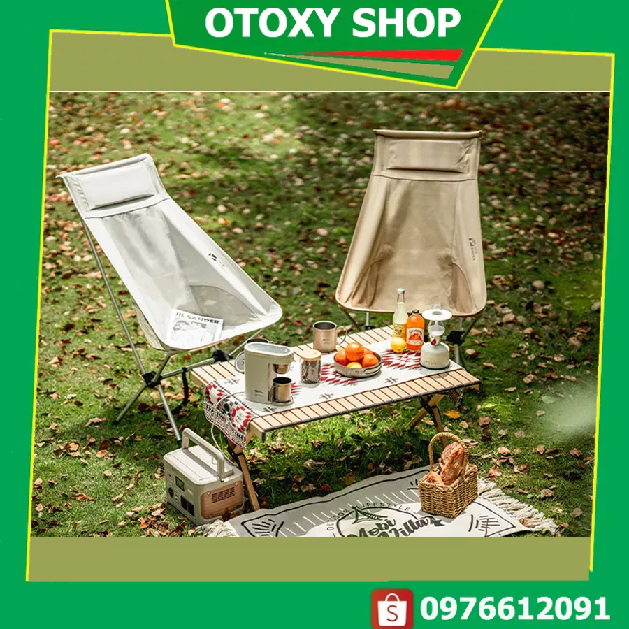 Ghế gấp thương hiệu Mobi Garden cao cấp vải oxford gia cố 600D chống mài mòn và chống rách chịu tải 100kh OTOXY