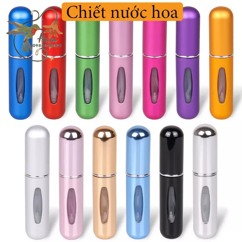 Chai Chiết Ống Chiết Nước Hoa 5ml Nhỏ Gọn Tiện Lợi Mang Theo Du Lịch Nhiều Màu Sắc