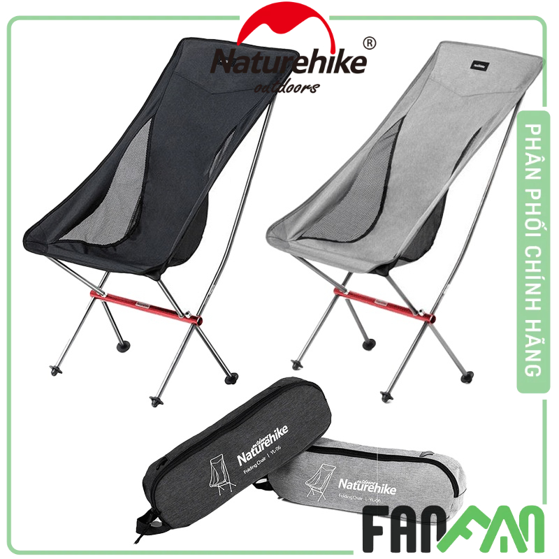 Ghế xếp tựa lưng cắm trại dã ngoại khung nhôm Naturehike YL06 NH18Y060-Z