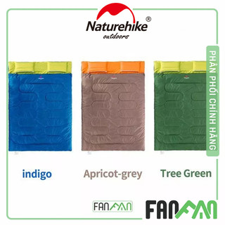 Túi ngủ đôi cắm trại có gối naturehike sd15m030-j