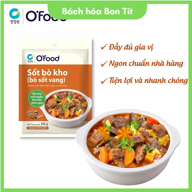 Sốt bò sốt vang, sốt bò kho tiêu, sốt kho thịt Ofood