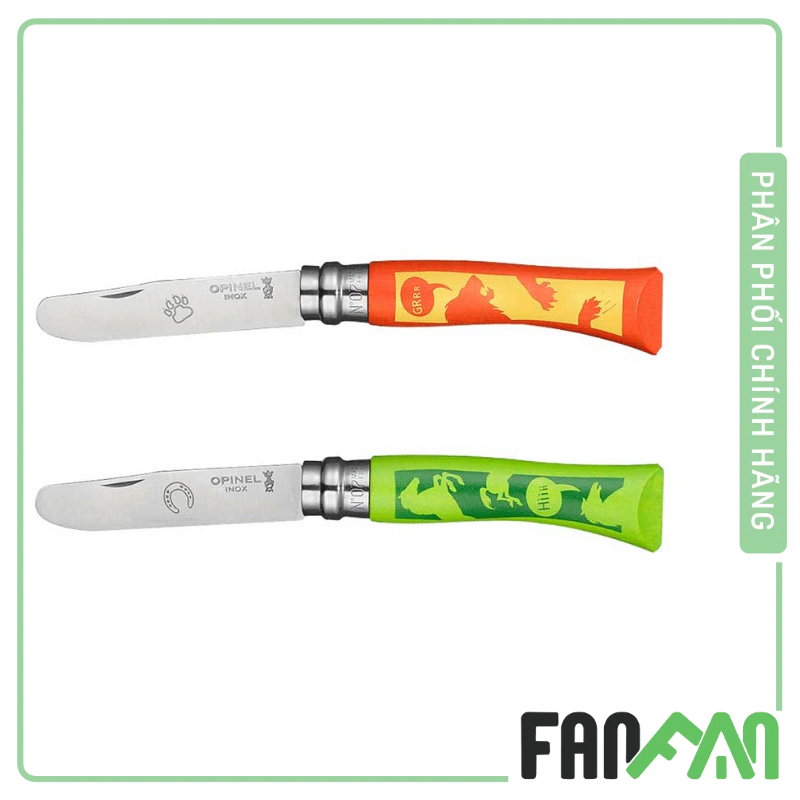 DAO TRẺ EM XẾP DU LỊCH DÃ NGOẠI OPINEL CHILD KNIFE ANIMOPINEL ROUND ENDED N07 1701 1702