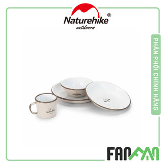 Bát đĩa tráng men dã ngoại Naturehike NH20SJ030
