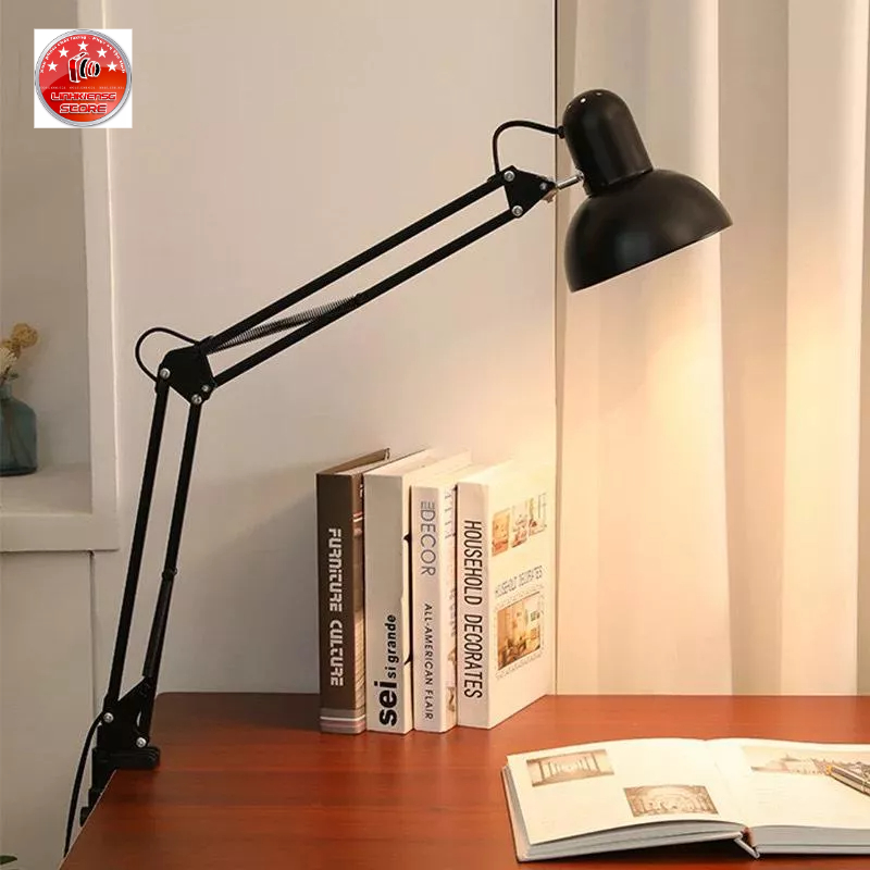 Đèn Pixar học bài 25cm , decor để bàn đế tròn tặng kèm kẹp bàn cổ điển
