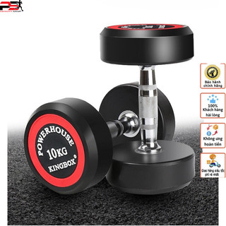 Tạ tay kingbox 10kg lõi gang bọc cao su nhập khẩu