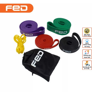 Dây kháng lực cao su hỗ trợ tập luyện FED - đàn hồi cao su tập tay chân mông vai đùi nam nữ