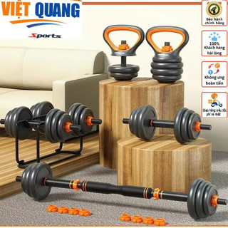 [CHÍNH HÃNG] Bộ Tạ Tay đa năng Combosite-FED 30kg Điều chỉnh 6 in 1 Cao Cấp