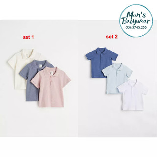 (set 3 có tách) Áo polo 3 màu cho bé HM US/JP có sẵn - Đọc lưu ý trước khi mua hàng
