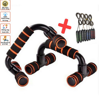 [HOT DEAL]  Combo Dụng Cụ Hít Đất Chữ U Và Dây Nhẩy Lõi thép Có Tạ Sắt Tay Cầm