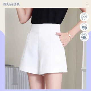 Quần short nữ cạp cao khóa kéo cá tính siêu xinh Nvada