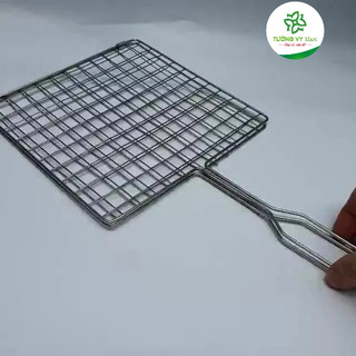 Vỉ nướng than hoa, kẹp chả inox, vỉ nướng bếp ga