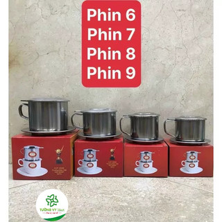 Phin cafe, Fin cafe, Phin pha cà phê inox Long Cam đủ size