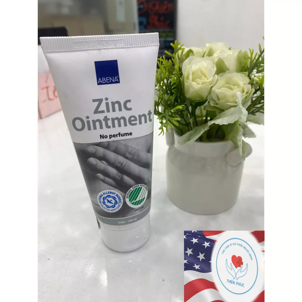 [DỊU LÀNH NÂNG ĐỠ CON YÊU] - Kem Chống Hăm, Làm Dịu Da Zinc Ointment Abena 15ml (Hàng Chính Hãng)