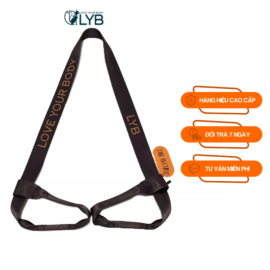 Dây đeo thảm yoga đơn giản thanh lịch màu nâu LYB - FW22-A00023