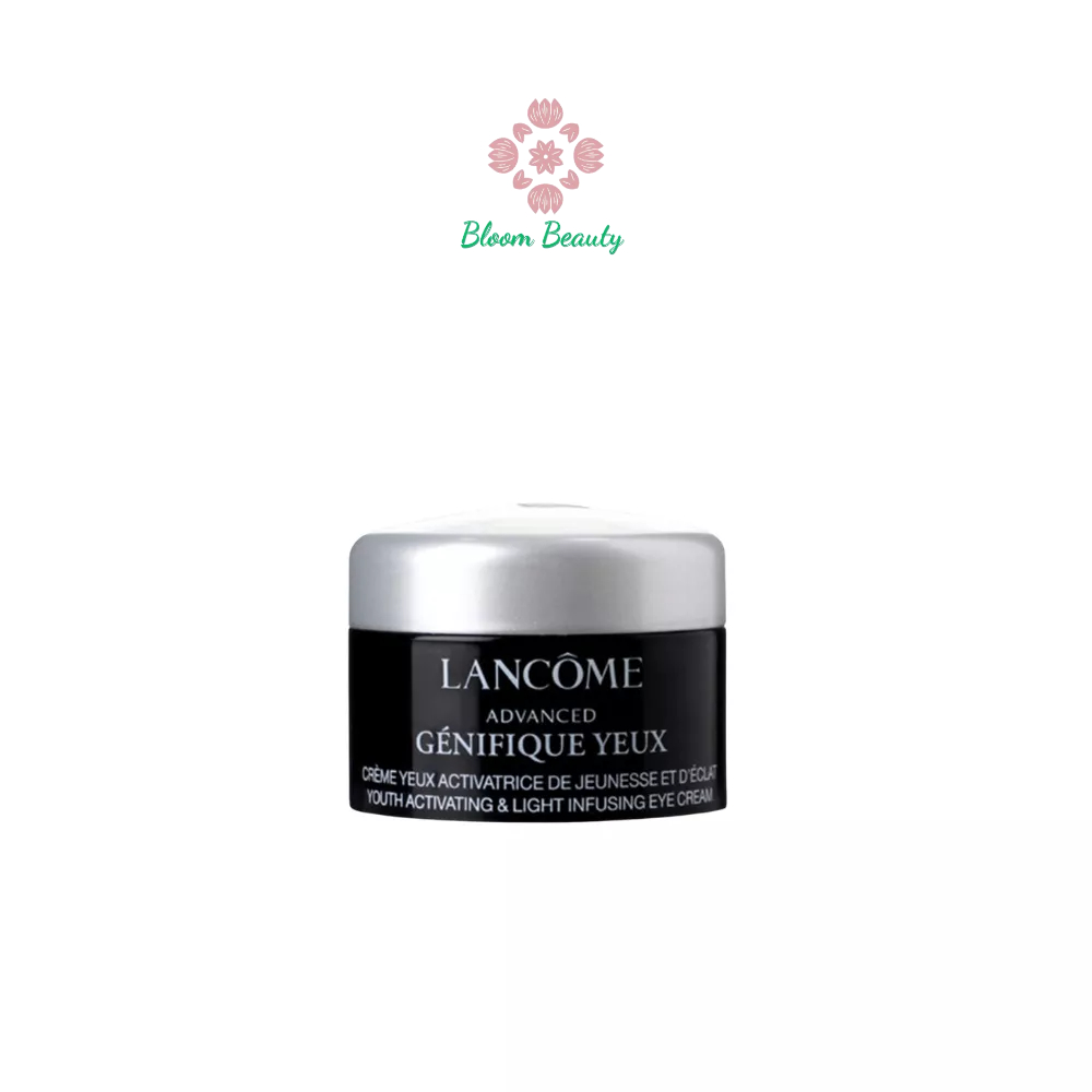 Kem dưỡng mắt trẻ hoá da mờ thâm và bọng mắt Lancome advanced genifique eye cream 5ml