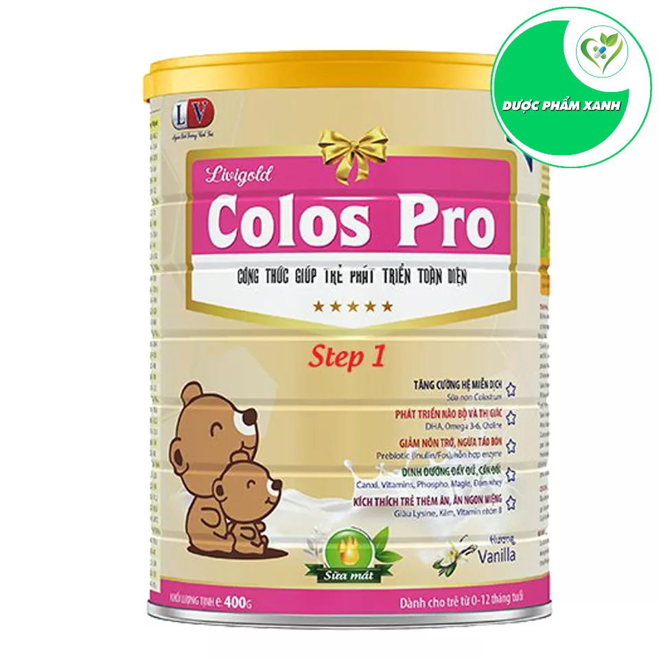 SỮA LIVIGOLD COLOS PRO (CHO TRẺ SƠ SINH TỪ 0 - 12 THÁNG TUỔI) HỘP/900G - LIÊN VIỆT PHARMA