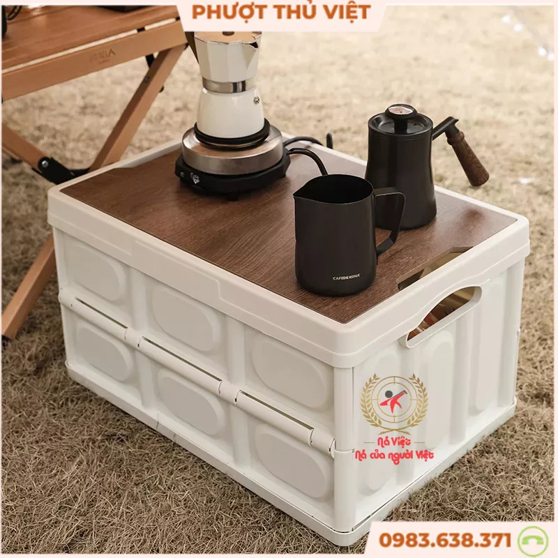 Hộp đựng đồ gấp gọn dã ngoại THÔNG MINH -thùng gấp gọn du lịch TIỆN LỢI,BỀN - Đựng đồ ô tô CAO CẤP [DCP6]