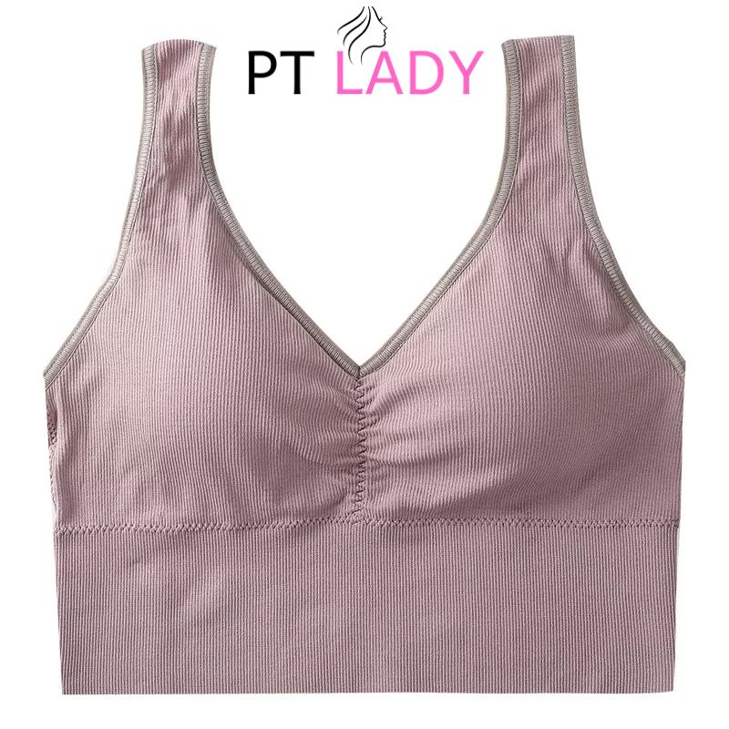 Áo bra thể thao khoét cổ V, lưng U thiết kế độc đáo, quyến rũ và thoải mái PT Lady BRA 801