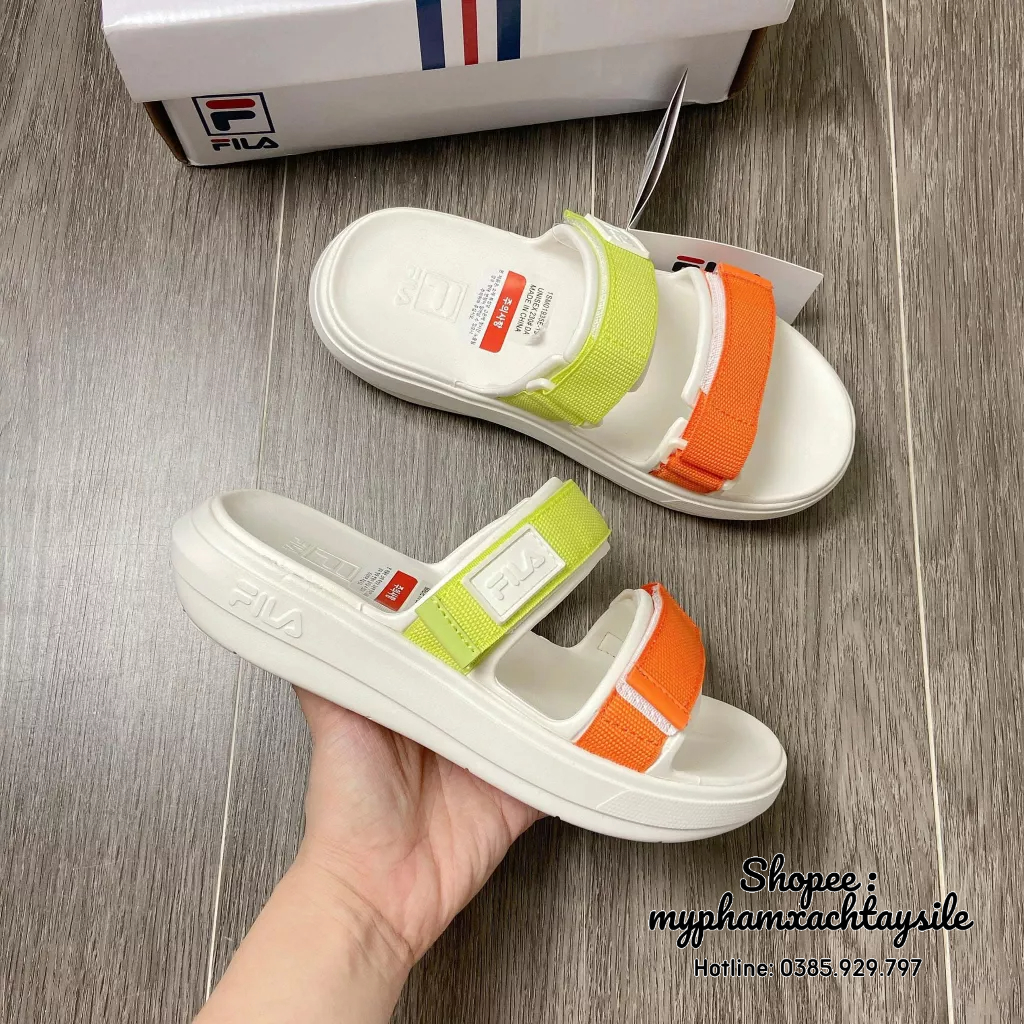 ẢNH THẬT / BAO AUTH - Dép 2 Quai Fila - DÉP QUAI NGANG HÀNG CHÍNH HÃNG