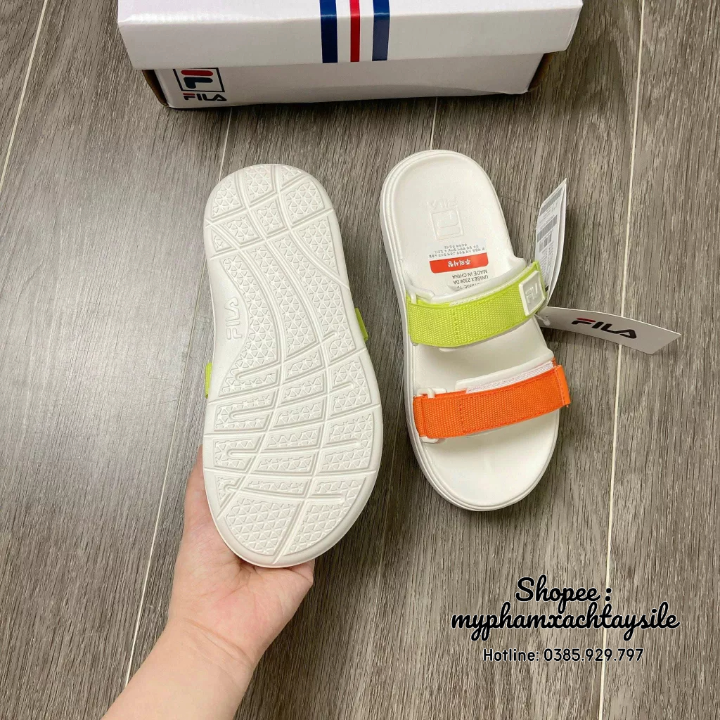 ẢNH THẬT / BAO AUTH - Dép 2 Quai Fila - DÉP QUAI NGANG HÀNG CHÍNH HÃNG