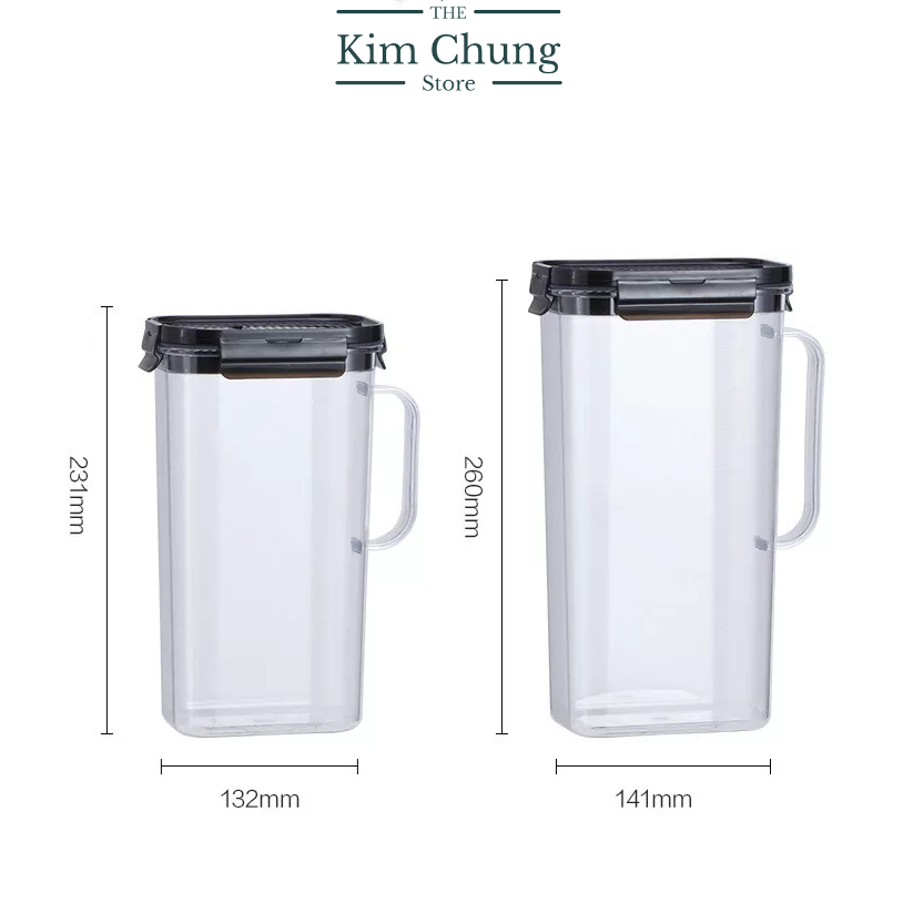 Bình nước nhựa Tritan LocknLock Modular Jug 1.5L ABF738BRW - Hàng chính hãng