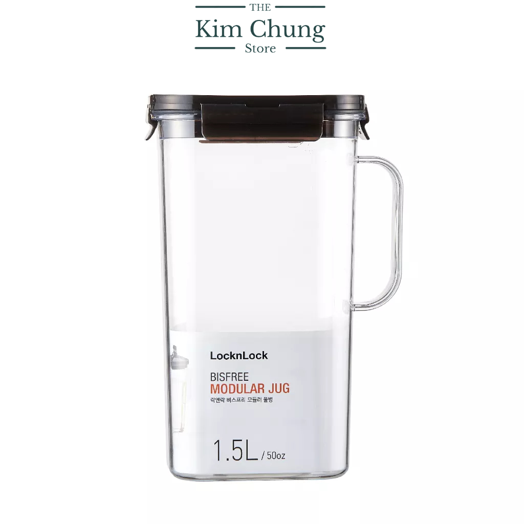 Bình nước nhựa Tritan LocknLock Modular Jug 1.5L ABF738BRW - Hàng chính hãng