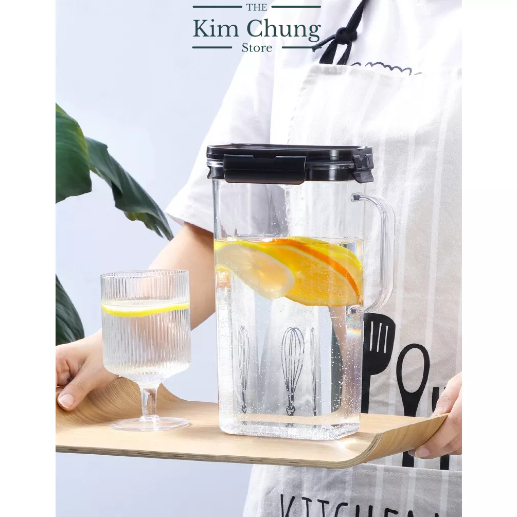 Bình nước nhựa Tritan LocknLock Modular Jug 1.5L ABF738BRW - Hàng chính hãng