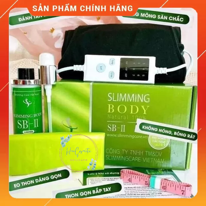 Bộ đai ủ nóng Slimming Body cải tiếng, đánh tan mỡ, săn chắc da CHÍNH HÃNG